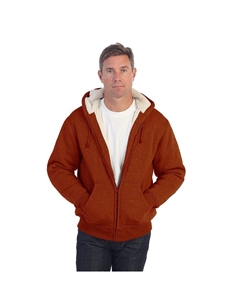 Мужская куртка с капюшоном на флисовой подкладке из шерпы, цвет Copper Gioberti