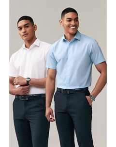 Легкие в уходе рубашки с коротким рукавом, 2 упаковки, белый Next