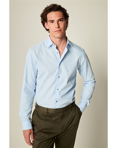 Рубашка с одинарным манжетом, легкая в уходе, голубой Next
