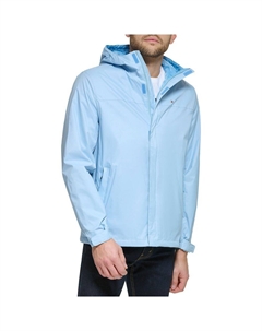 Мужская дождевик с капюшоном, цвет Powder Blue Tommy hilfiger