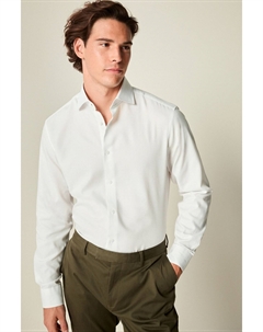 Рубашка с одинарным манжетом, легкая в уходе, белый Next