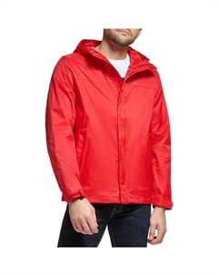 Мужская дождевик с капюшоном, цвет Mars Red Tommy hilfiger