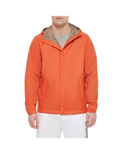 Мужская дождевик с капюшоном, оранжевый Tommy hilfiger