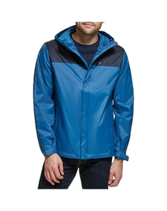 Мужская дождевик с капюшоном, цвет Navy Black Coffee Tommy hilfiger