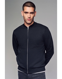 Куртка бомбер из джерси с высоким содержанием хлопка, черный Next