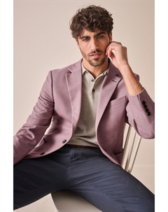 Блейзер из эластичного джерси Motionflex, розовый Next