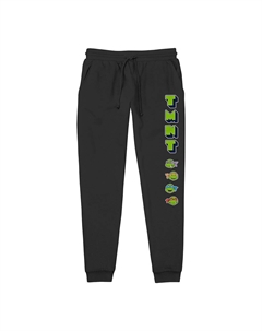Мужские легкие спортивные брюки с рисунком Teenage Mutant Ninja Turtles OG Team, черный Licensed character