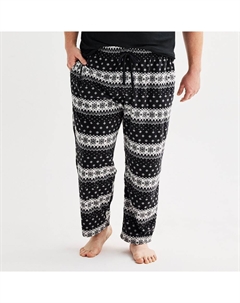 Пижамные штаны из микрофлиса Big & Tall, цвет Sleepy Black Sonoma goods for life