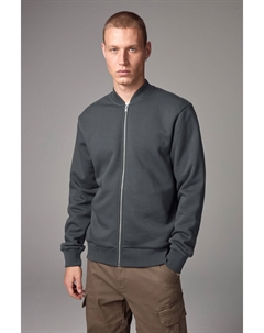 Куртка бомбер из джерси с высоким содержанием хлопка, серый Next