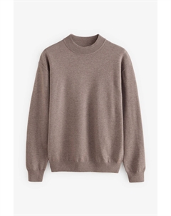 Мягкий на ощупь трикотажный джемпер классического кроя премиум класса, серый Next