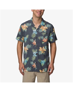 Мужская крутая тканая рубашка с пуговицами Arroyo спереди, цвет Caviar Reef