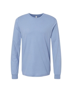 Футболка унисекс из джерси с длинными рукавами BELLA + CANVAS, цвет Lavender Blue Bella+canvas