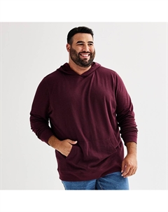 Толстовка Big & Tall Supersoft двойной вязки, цвет Plum Sonoma goods for life