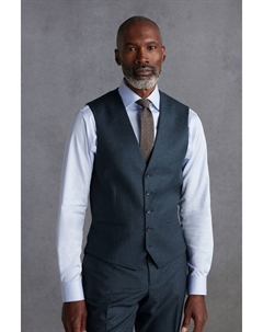 Фирменный жилет из фланели Zignone, синий Next