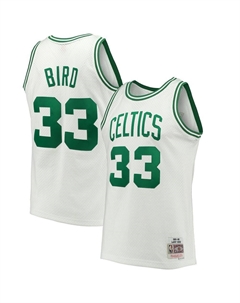 Мужская белая майка Larry Bird Boston Celtics Hardwood Classics Swingman, цвет Cel White Mitchell and ness