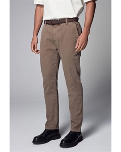 Мягкие на ощупь текстурированные брюки с поясом, коричневый Next