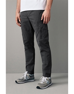 Эластичные брюки карго с молнией, серый Next