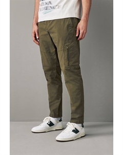 Эластичные брюки карго с молнией, зеленый Next