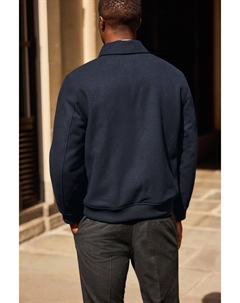 Утепленная куртка на молнии с добавлением шерсти, синий Next