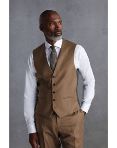 Фирменный жилет из фланели Zignone, нейтральный Next