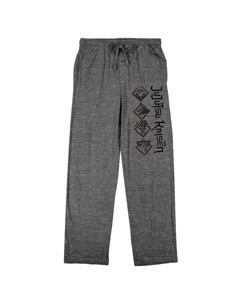 Мужские брюки для сна с символикой дзю-дзюцу кайсен, серый Licensed character