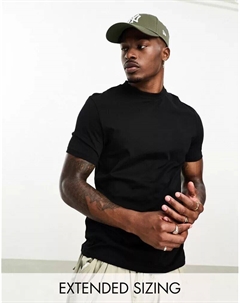 Черная футболка с круглым вырезом Asos