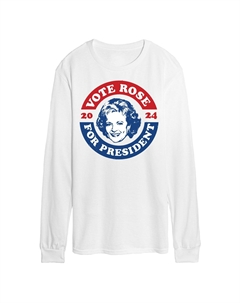 Мужская футболка Golden Girls President Rose с длинными рукавами Licensed character