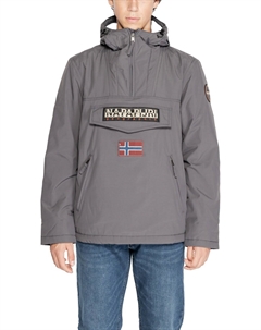 Анорак с логотипом, светло-серый Napapijri