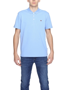 Поло с логотипом, светло-голубой Napapijri