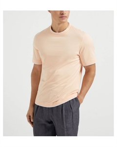 Многослойная футболка, розовый Brunello cucinelli