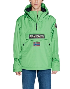 Анорак с логотипом, зеленый Napapijri