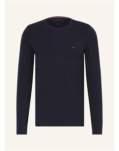 Лонгслив, темно-синий Tommy hilfiger