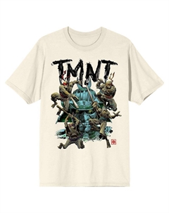 Мужская футболка с рисунком «Черепашки-ниндзя» Cool Pose, кремовый Licensed character