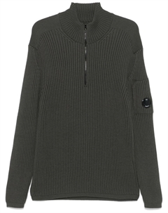 Свитер с декором Lens, зеленый C.p. company