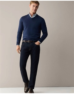 Мужские джинсы узкого кроя, ополаскиваемые, синий Hackett