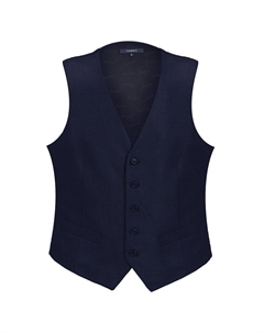Мужской деловой костюм-жилет, темно-синий Gioberti