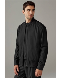 Приталенная фланелевая куртка бомбер, черный Next