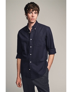 Рубашка Оксфорд с длинным рукавом, синий Next