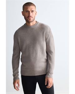 Джемпер прямого кроя из 100% овечьей шерсти, нейтральный Next