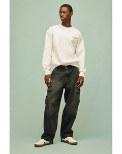 Толстовка с принтом свободного кроя, белый H&m