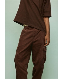 Брюки-Карго из вельвета свободного кроя, коричневый H&m