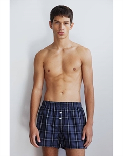 В упаковке 5 трусов-боксеров из хлопчатобумажной ткани, синий H&m