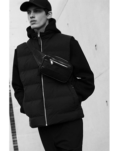 Водоотталкивающий пуховик стандартного кроя, черный H&m