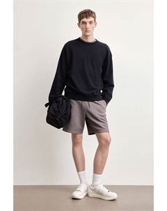 Толстовка свободного кроя из стираного хлопка, черный H&m