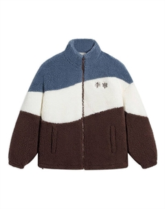 Куртка вышитые цветные блоки флисовая куртка, мульитколор Li-ning