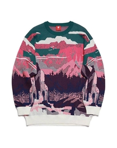 Свитер с принтом по всему телу, мульитколор Li-ning