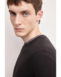 Рубашка из вафельного трикотажа приталенного кроя, коричневый H&m