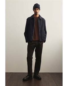 Куртка из смесовой шерсти обычного кроя, синий H&m