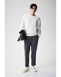 Пуловер структурированной формы стандартной посадки, белый H&m