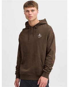 Толстовка с маллетом, коричневый Solid